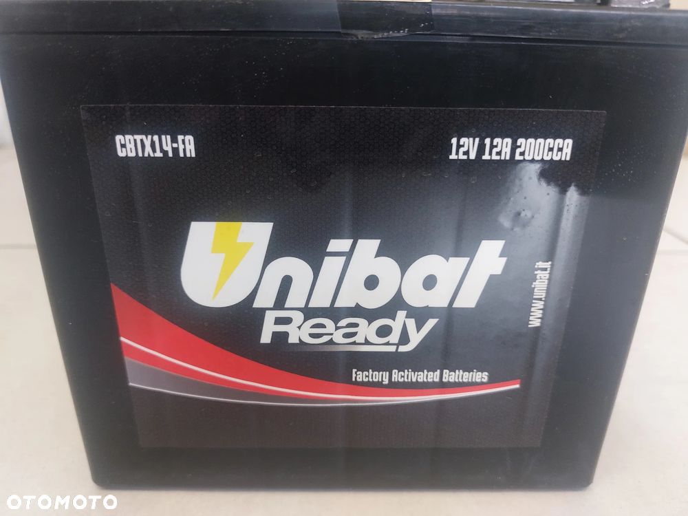 AKUMULATOR UNIBAT READY FA CBTX14-FA 12V 12AH 200A MOTOCYKLE SKUTERY QUADY - 2