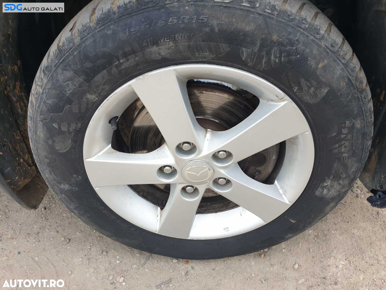 Set 4 Jante Roti Aliaj cu Anvelope Cauciucuri Iarna 195 65 15 R15 Mazda 3 2003 - 2016 [C3524] - 2