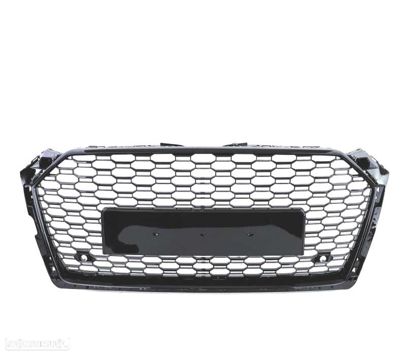 GRELHA DIANTEIRA AUDI A5 16-20 LOOK RS5 PRETO BRILHANTE PDC - 3