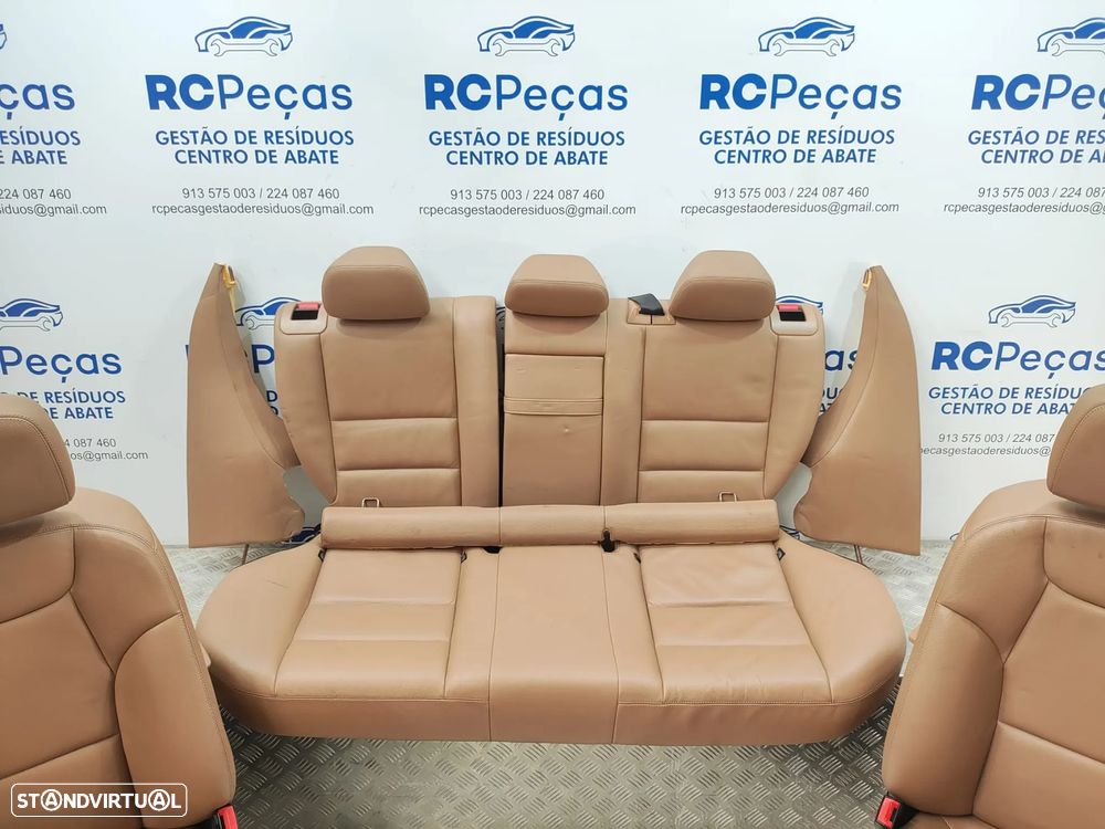 Conjunto Bancos Pele Beje Mercedes Benz Class C W204 Carrinha 2008 a 2014 - 7