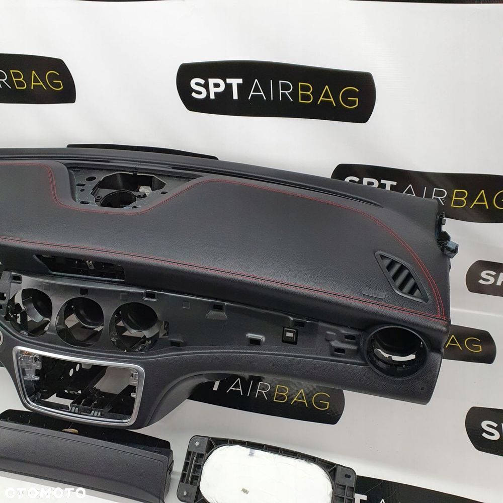 MERCEDES W117 CLA AMG DESKA ROZDZIELCZA KONSOLA KOKPIT PULPIT PODUSZKI AIRBAG AIR BAG PASY KIT SET - 4