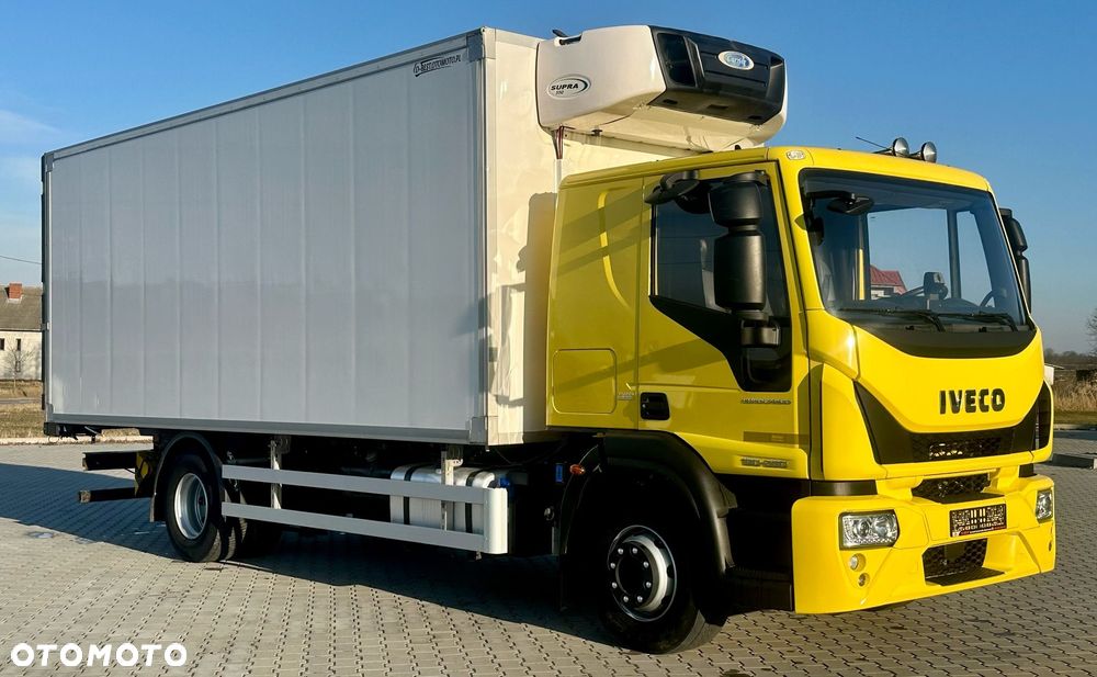 Iveco EUROCARGO 160-280 / CHŁODNIA / 6.1 M DŁUGOŚCI / 15 EUROPALET / AUTOMAT / SYPIALKA / NISKI PRZEBIEG / 16 TON DMC / CARRIER SPALINOWO - ELEKTRYCZNY / 2018 ROK