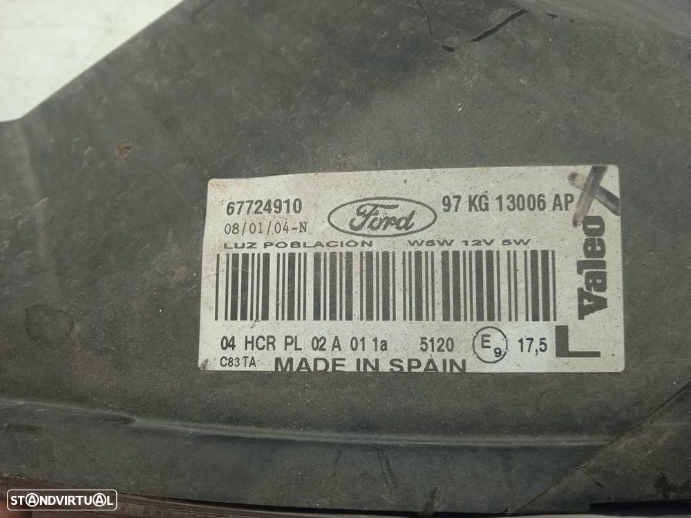 FAROL ESQUERDO FORD KA 2004 - 2