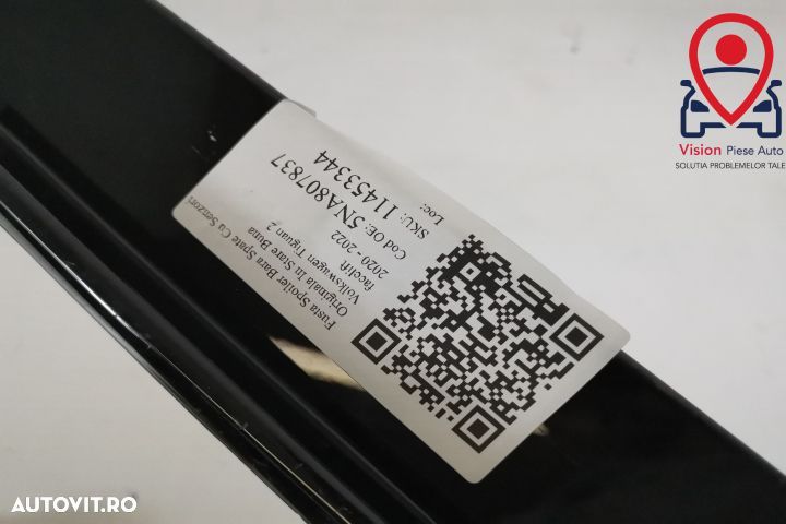 Fusta Spoiler Bara Spate Cu Senzori Originala In Stare Buna Volkswagen - 7