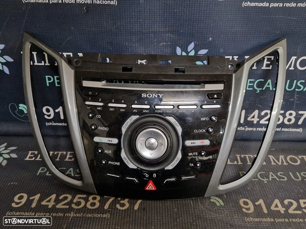 Display painel usado FORD C-MAX II 2 AM5T-18K811-SA37CE RADIO - 2