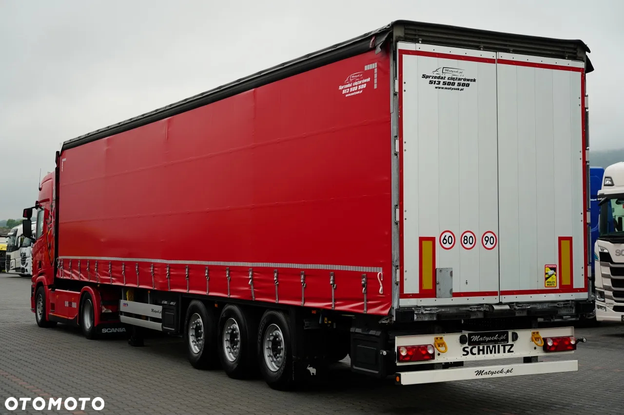 Scania R 450 / ZESTAW / + SCHMITZ / FIRANKA STANDARD / PODNOSZONA OŚ / DACH PODNOSZONY / 2022 ROK PODNOSZONA - 5