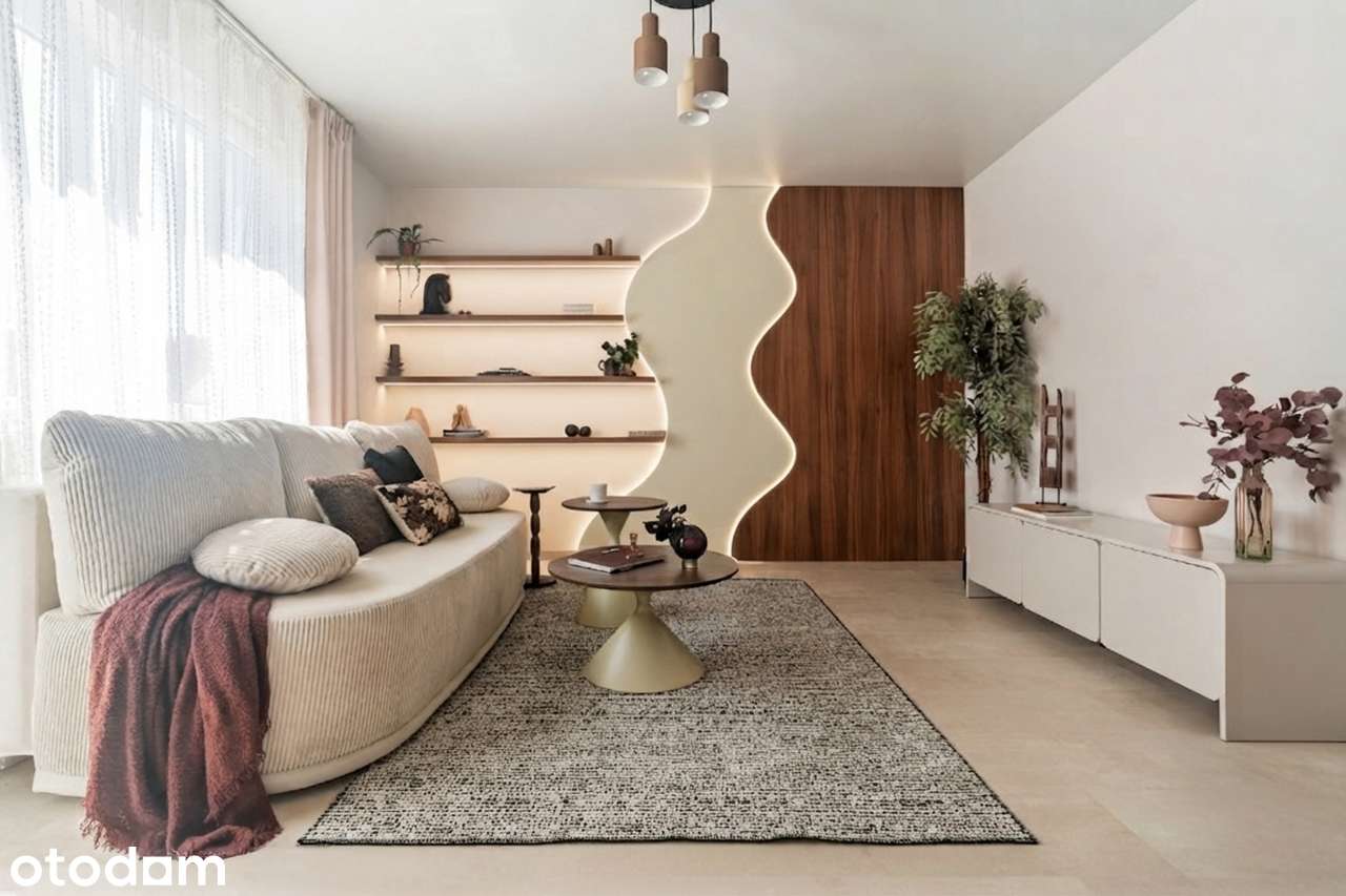 Nowoczesne 2-pokojowe mieszkanie z osobną kuchnią, 47 m²