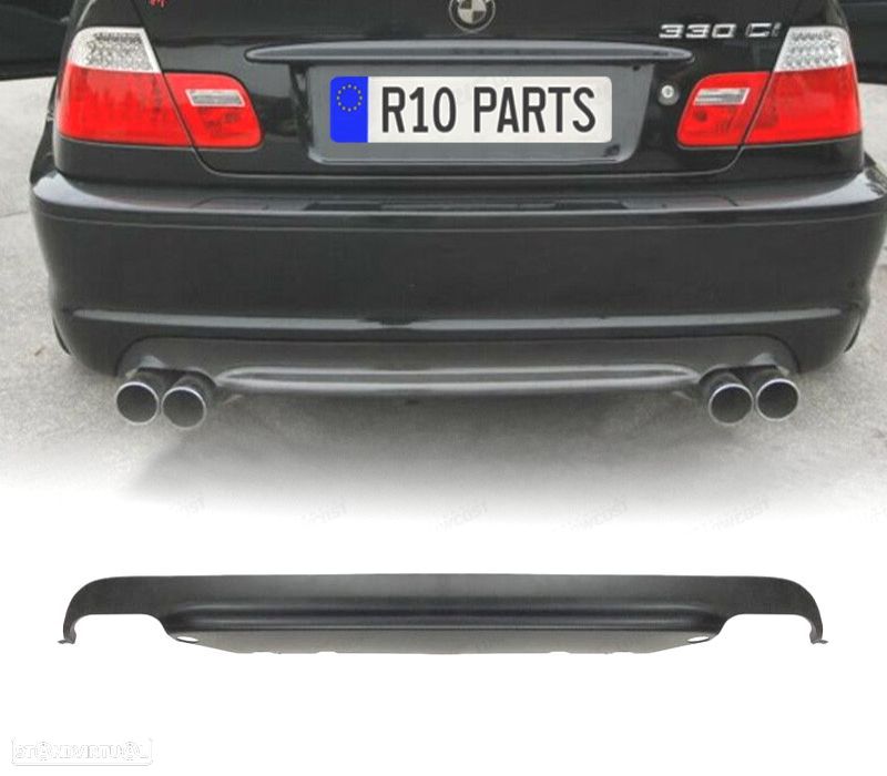 DIFUSOR BMW E46 LOOK M M3 SAÍDAS DUPLAS - 1