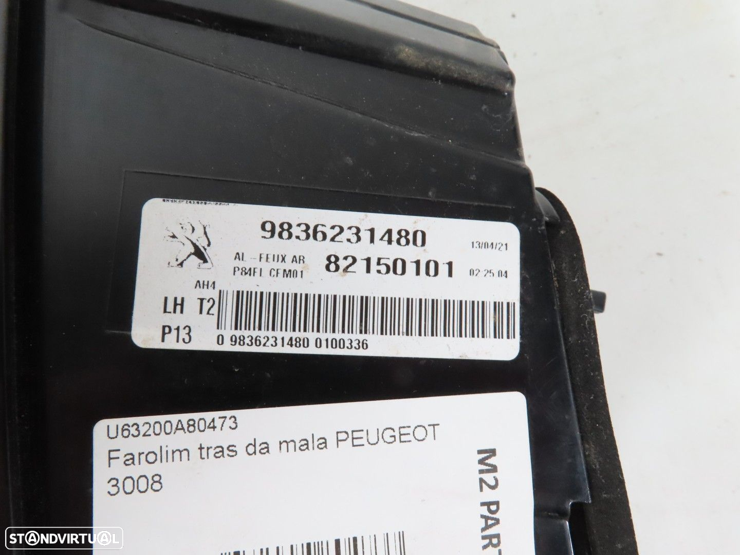 Conjunto farolins Trás Seminovo/ Original PEUGEOT 3008 SUV (M_) 9836231280 / 983... - 9