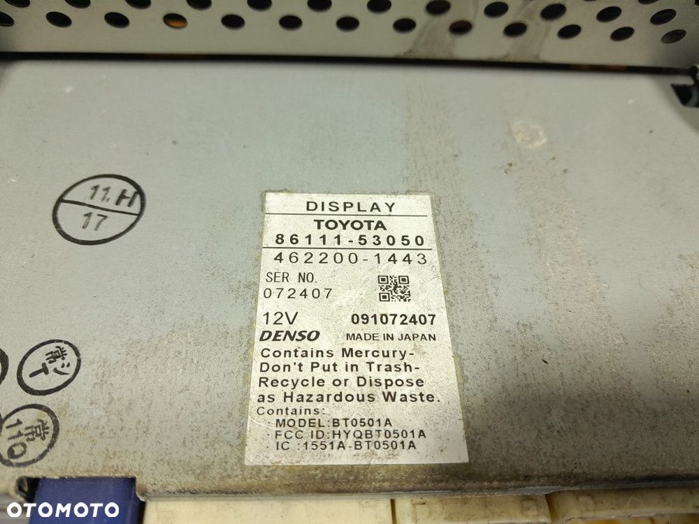 LEXUS IS II XE20 RADIO NAWIGACJA PRZEŁĄCZNIK KLIMATYZACJI 86111-53050 - 8