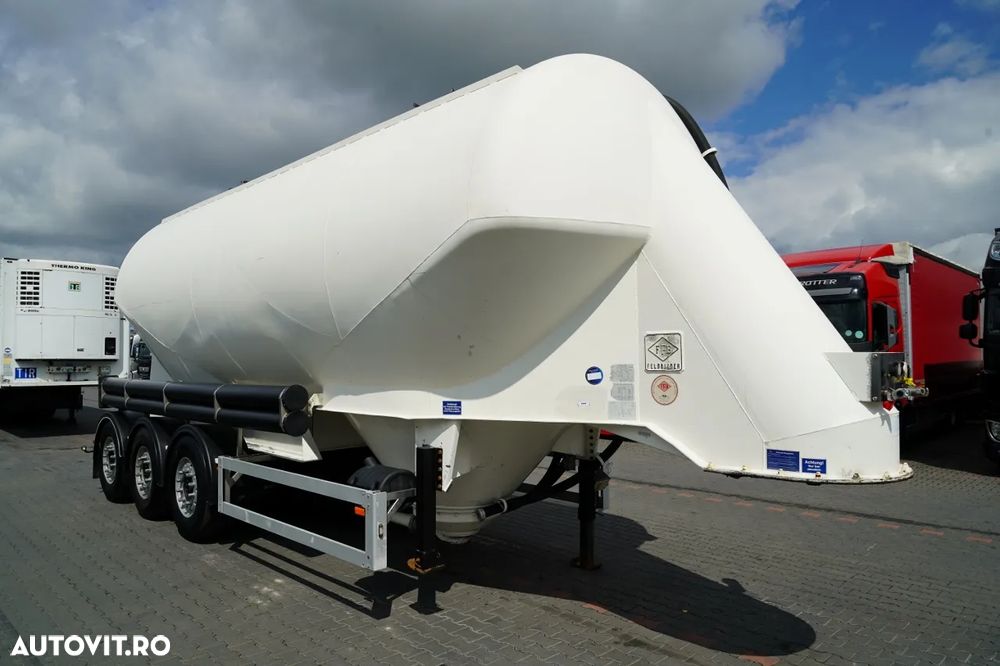 Feldbinder / REMORCA CIMENT / 2 COMPARTIMENTE / 37.000 L / SILOU / AXE SAF / JANTE DIN ALIAJ - 9
