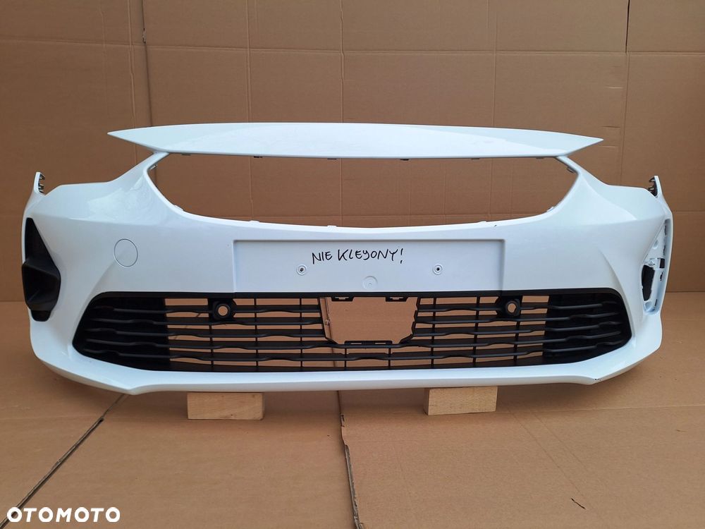 OPEL CORSA F GS LINE GSi 19-23 NIE KLEJONY! SUPER STAN BIAŁY ZDERZAK PRZÓD PRZEDNI ORYG. GM 9830340080 WYSYŁKA 24H - 2