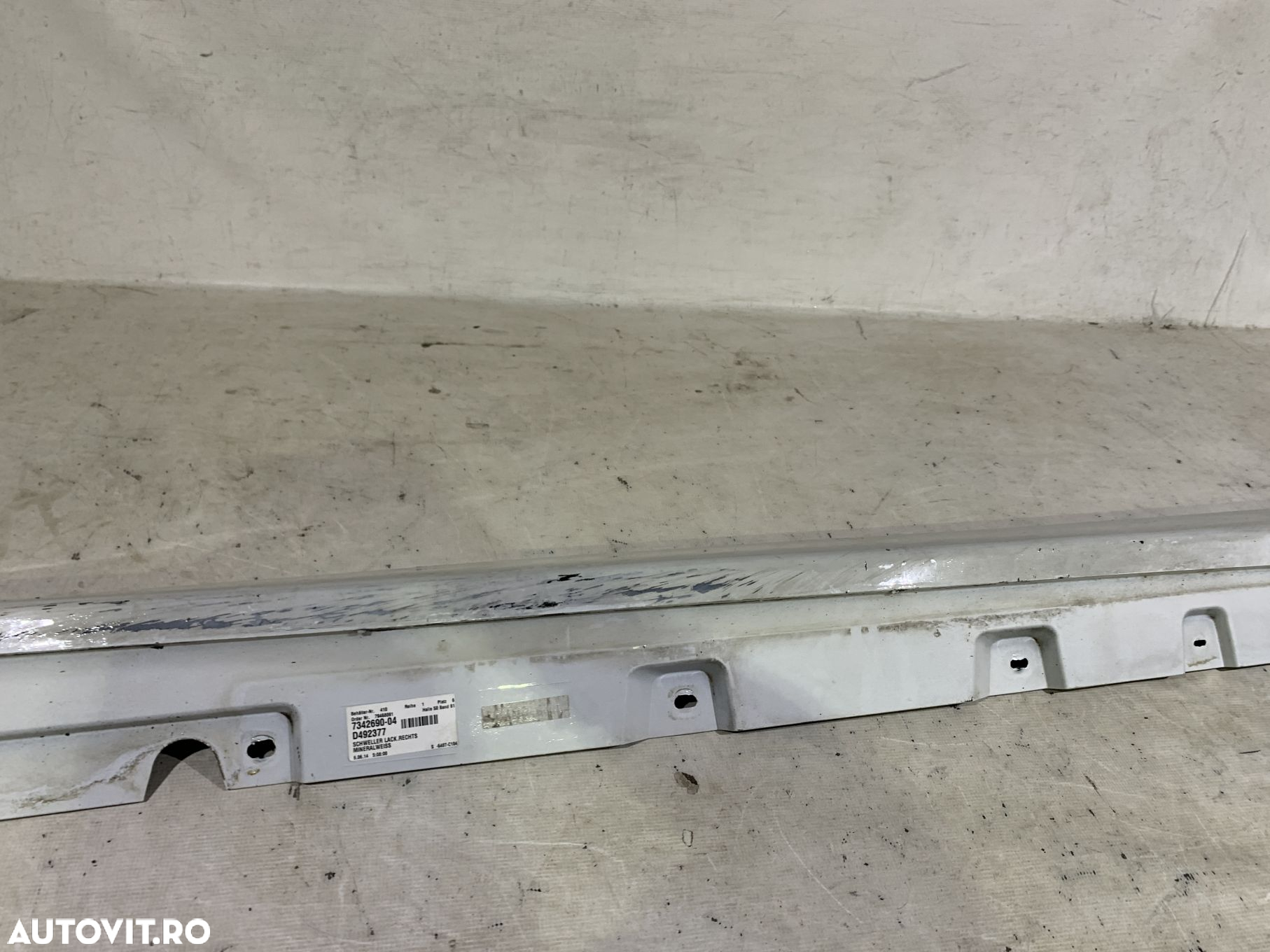 Prag dreapta BMW Seria 5, F10, F11, 2010, 2011, 2012, 2013, 2014, 2015, 2016, cod origine OE 51777184774. - 5