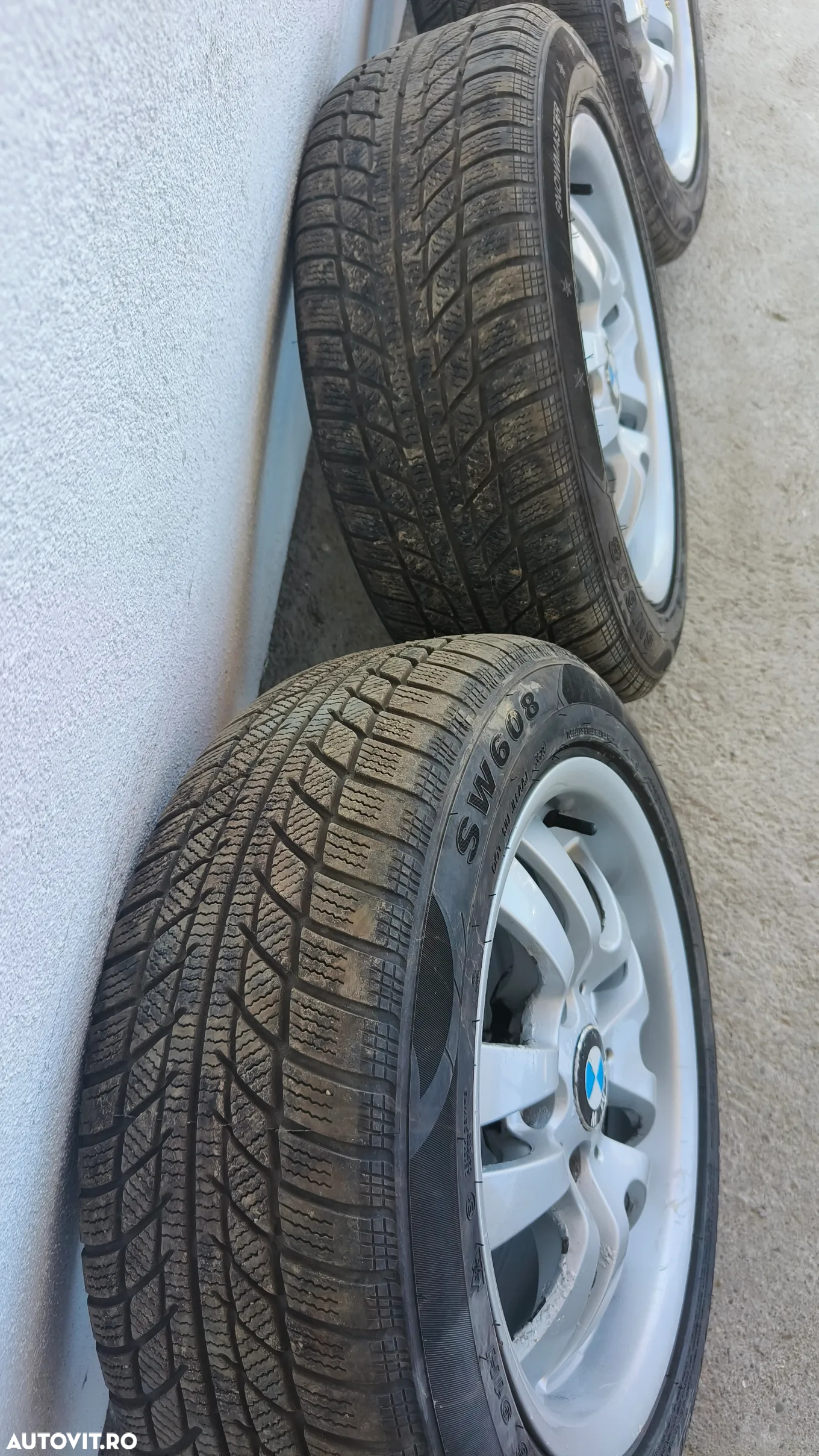 Set jante BMW style 154 7j16 et 34 dedicate E90/91 cu anvelope iarna 205/55/16 - 9