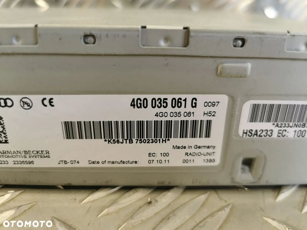 VW TOUAREG 7P 10-18R RADIO TUNER RADIOWY 4G0035061G 4G0035061 G - 2