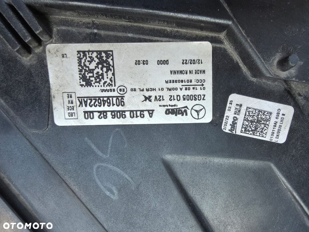 mercedes sprinter 907 w907 910 lampa prawa przód full led performance a9109068200 - 12