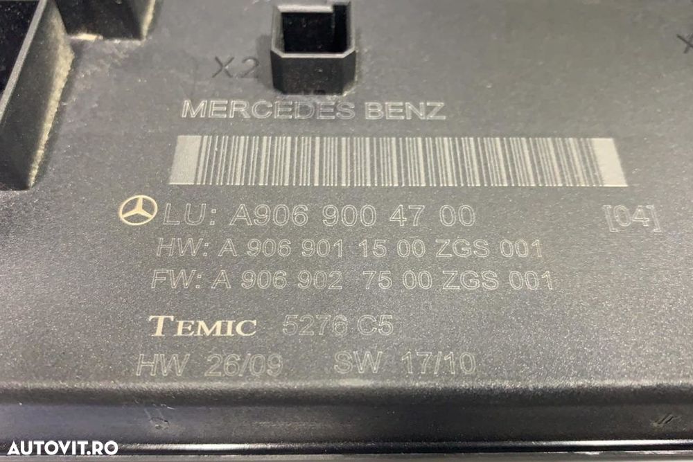 Tablou sigurante modul de confort Mercedes Sprinter 2.2 CDI 2006 - 2010 Euro 4 Cod A906 900 47 00 A906 545 43 01 - 4