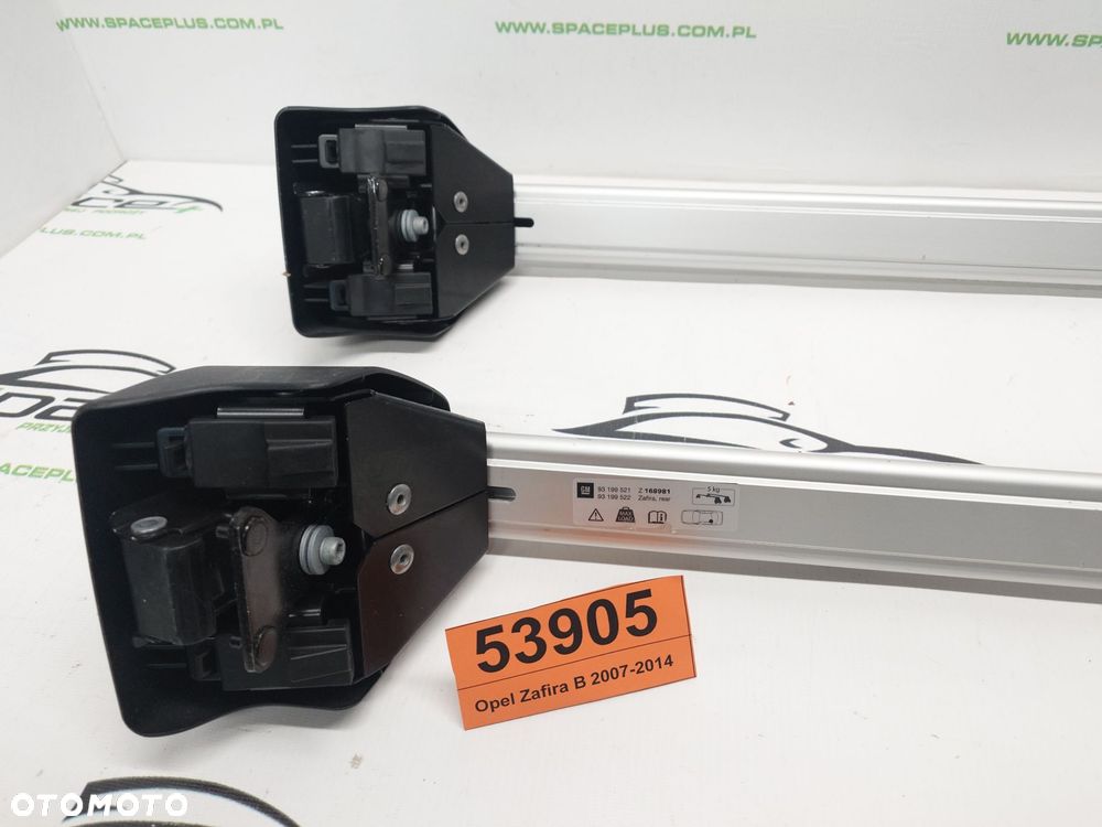 Bagażnik dachowy bazowy belki poprzeczki Opel Zafira B 2007-2014 - 5