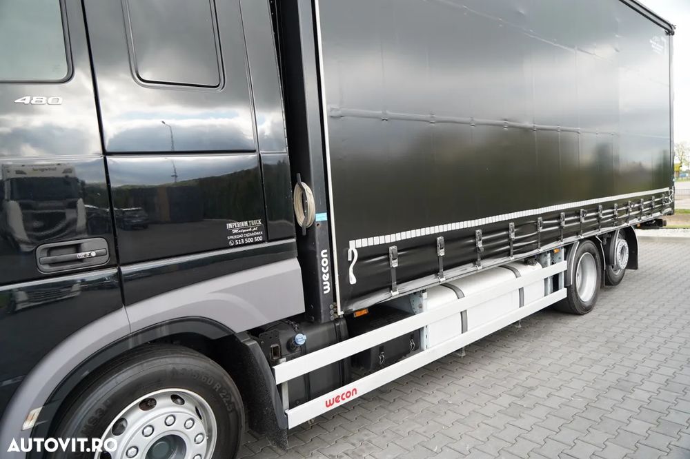 DAF XF 480 / SOLÓWKA / 6X2 / MEGA / PUNTE RIDICATĂ / I-PARK COOL / 2019 / - 12