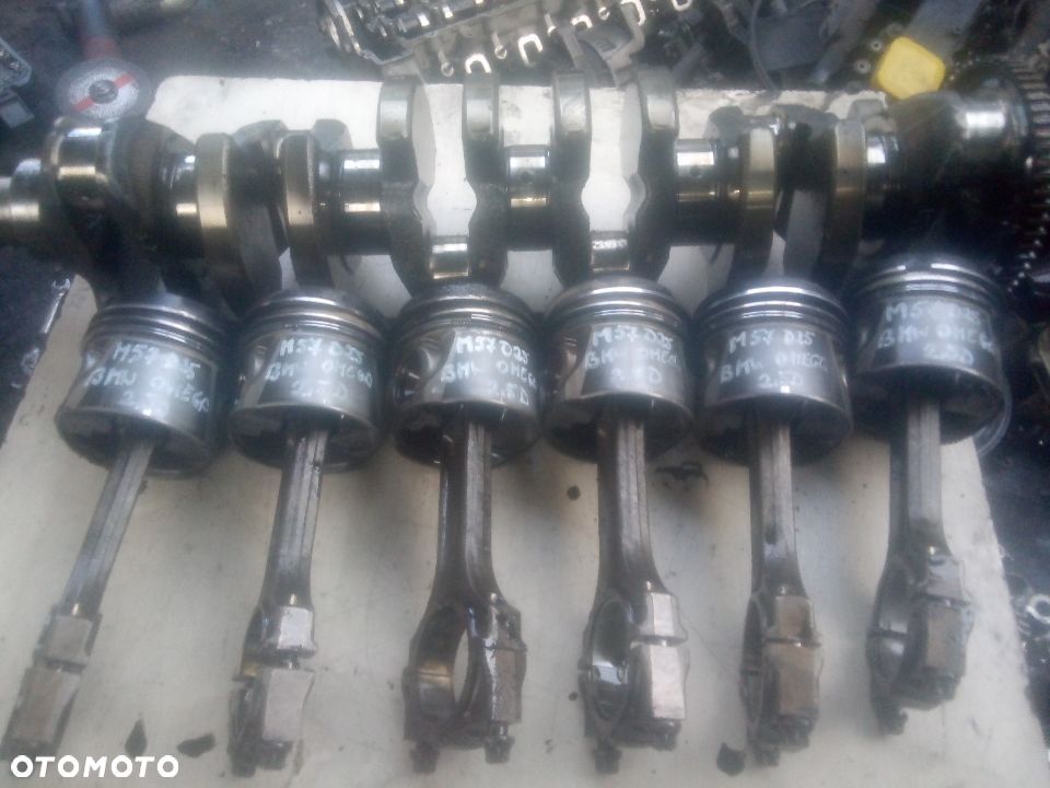 BMW e39 M57 D25 omega 2,5D wał korbowy tłok korbowód - 2