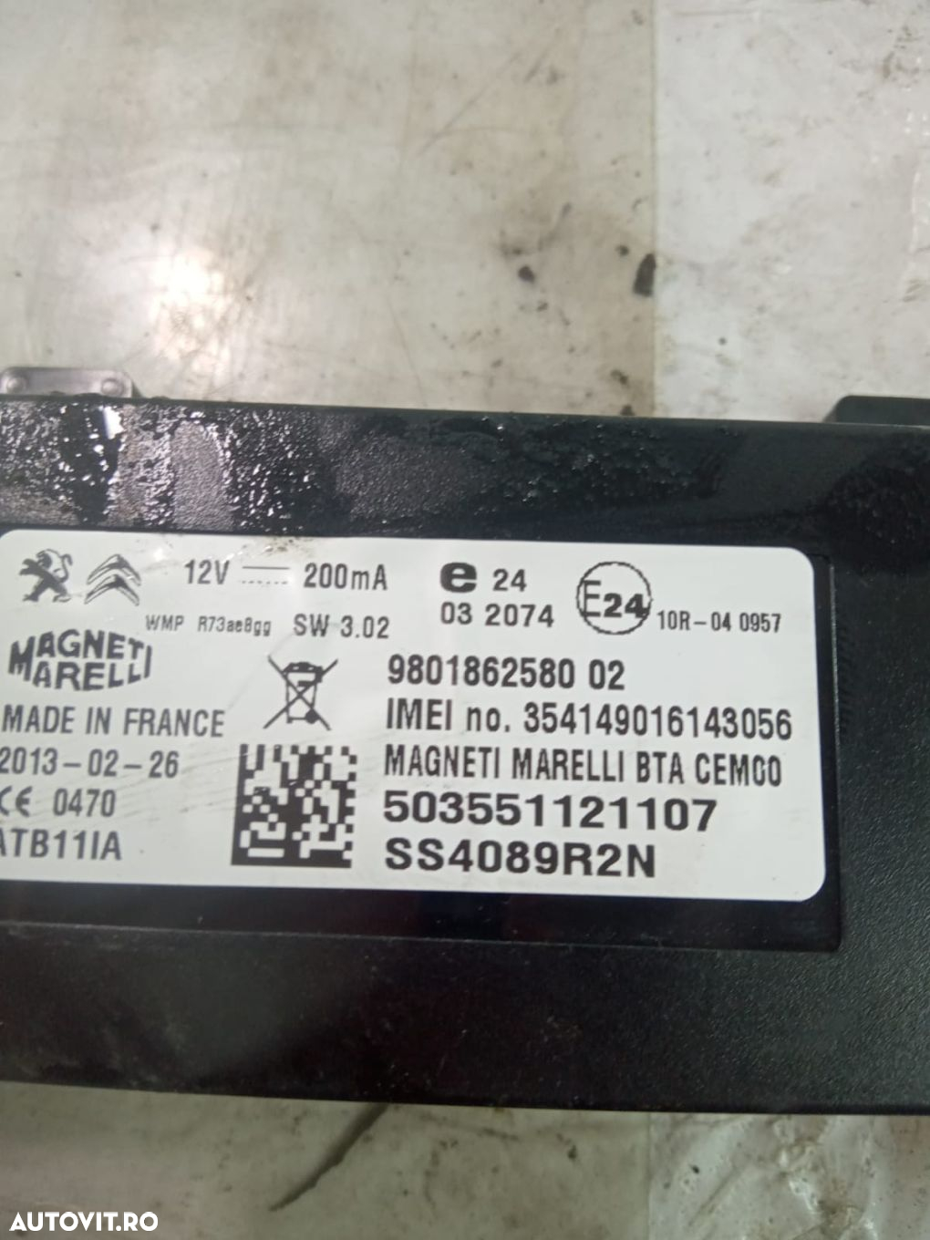 Modul 980186258002 Peugeot 208 1 [2012 - 2016] - 2