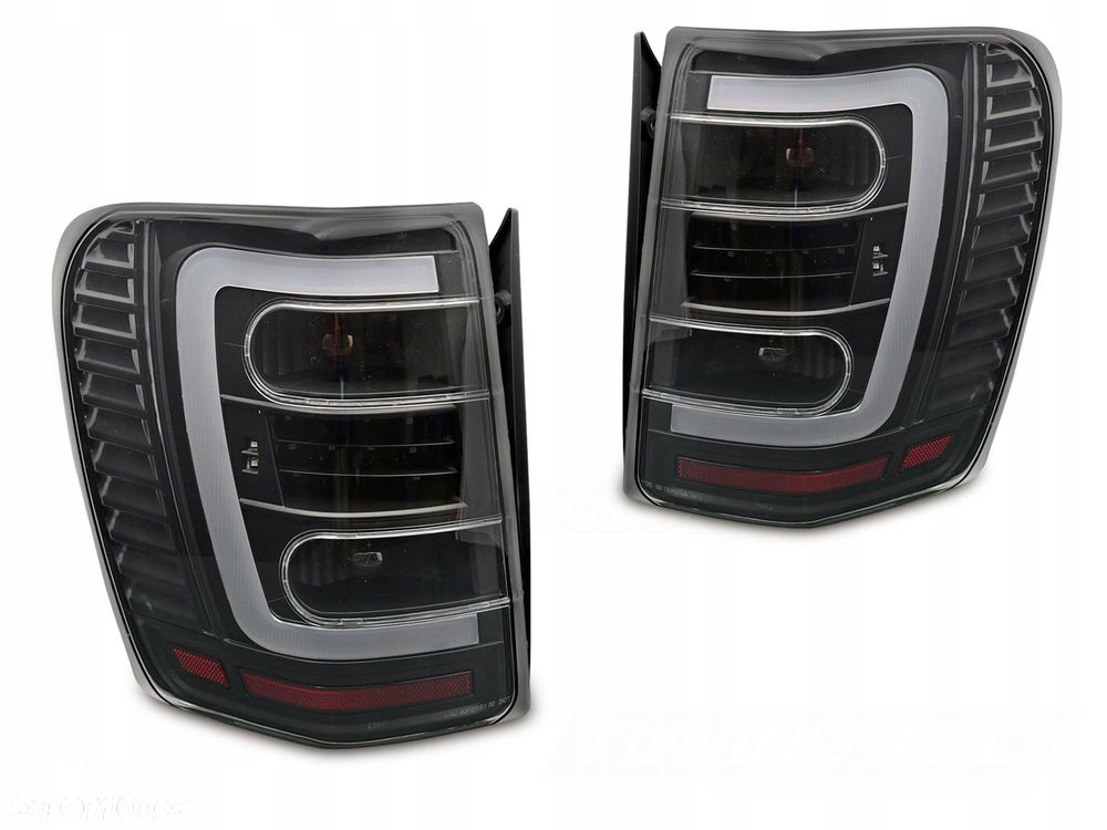 Lampy tyl Black Clear Czarne Tuning Led Jeep Grand Cherokee WJ 1999-2005 - 1