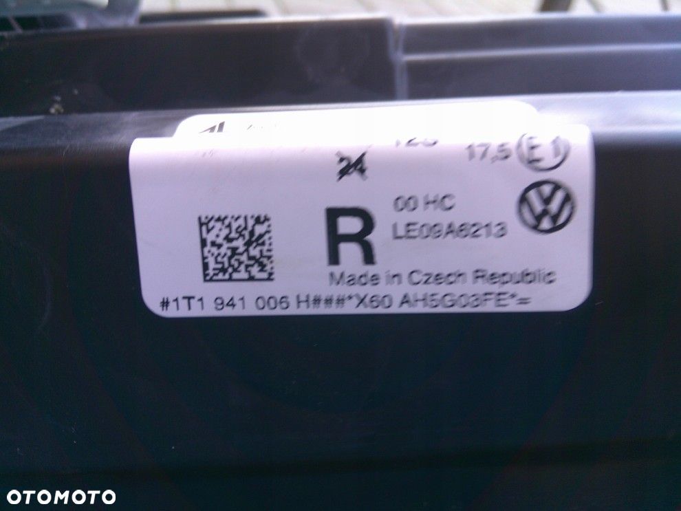 VW TOURAN 1T1 LIFT 10-15 PRAWA PRZEDNIA LAMPA ORYGINAŁ 1T1941006H - 11