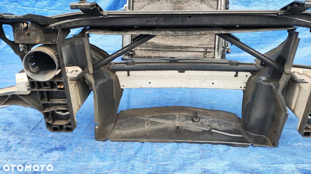 PAS PRZEDNI WZMOCNIENIE BELKA PRZÓD CHŁODNICA WODY KLIMATYZACJI WENTYLATOR KOMPLET BMW E63 E64 LCI LIFT 3.0i N53 - 7