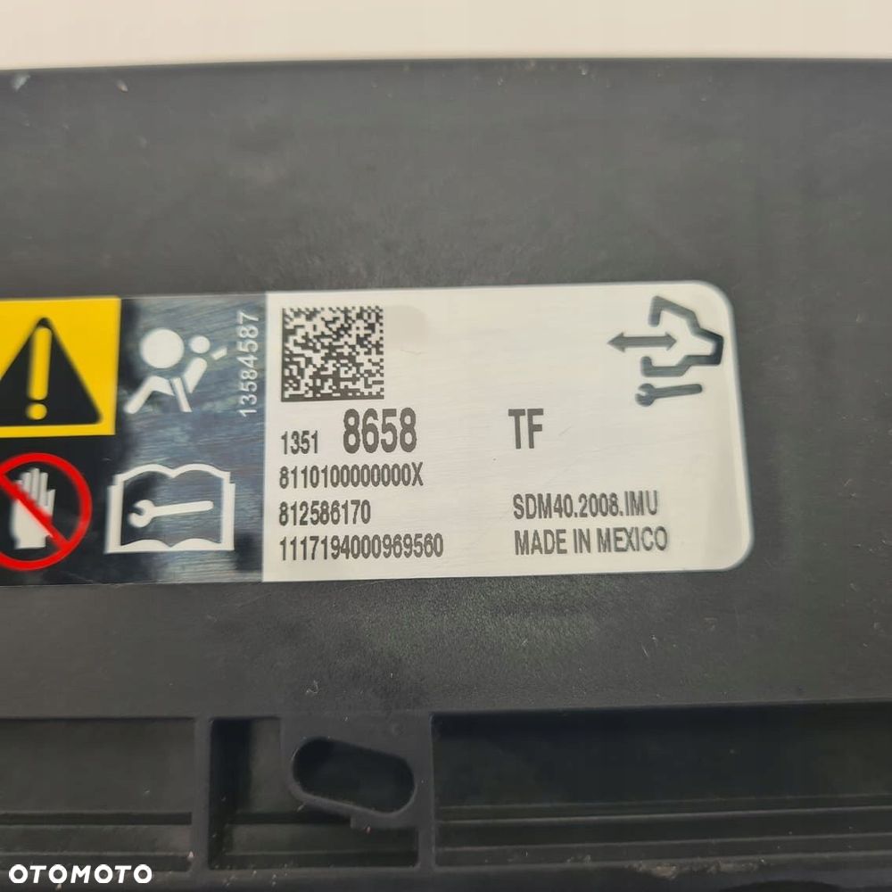 moduł airbag sensor opel insignia b 2.0 cdti - 3