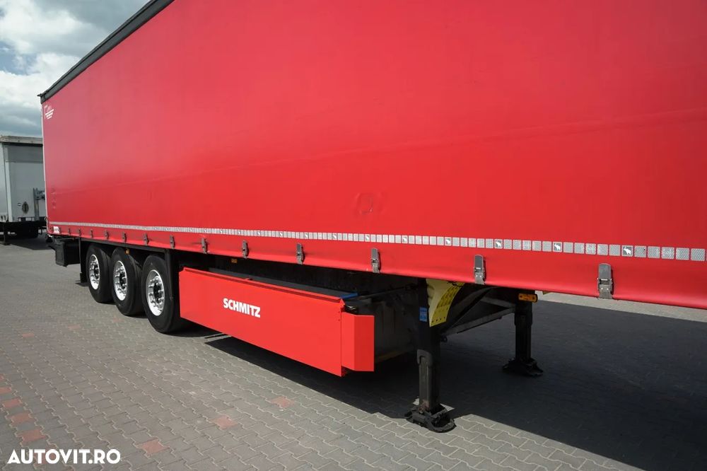 Schmitz Cargobull CORTINĂ / AXĂ RIDICATĂ / ACOPERIȘ RIDICAT / CONTENIER PENTRU PALEȚI - 9