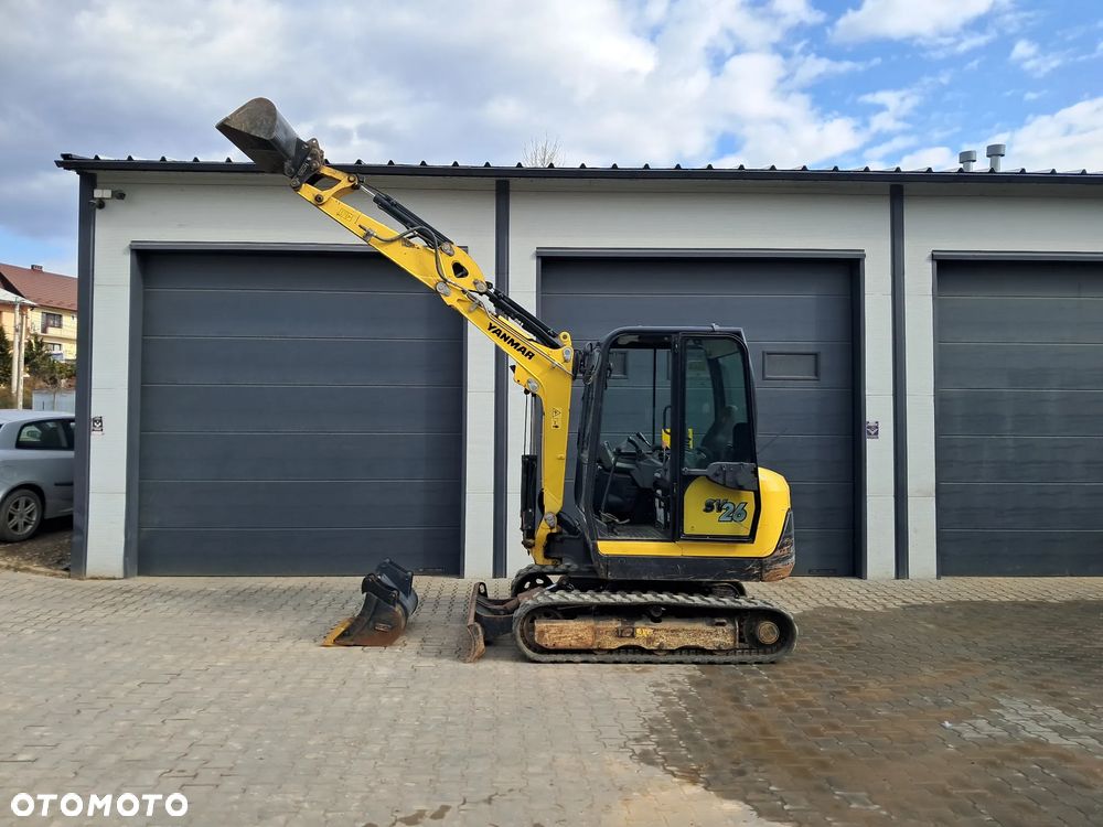 Yanmar SV 26 WAGA 2785kg 2.8t 950mth * 2019 rok * 2 nowe łyżki *skarpówka * lusterka *oświetlenie * długie ramie * szybkozłącze * silnik Yanmar 24KM minikoparka kubota KX30-4 u27 cat 302.7 jcb 8030 jazda szybka/wolna sprawna bez dpf 2,5 t 3 t - 4
