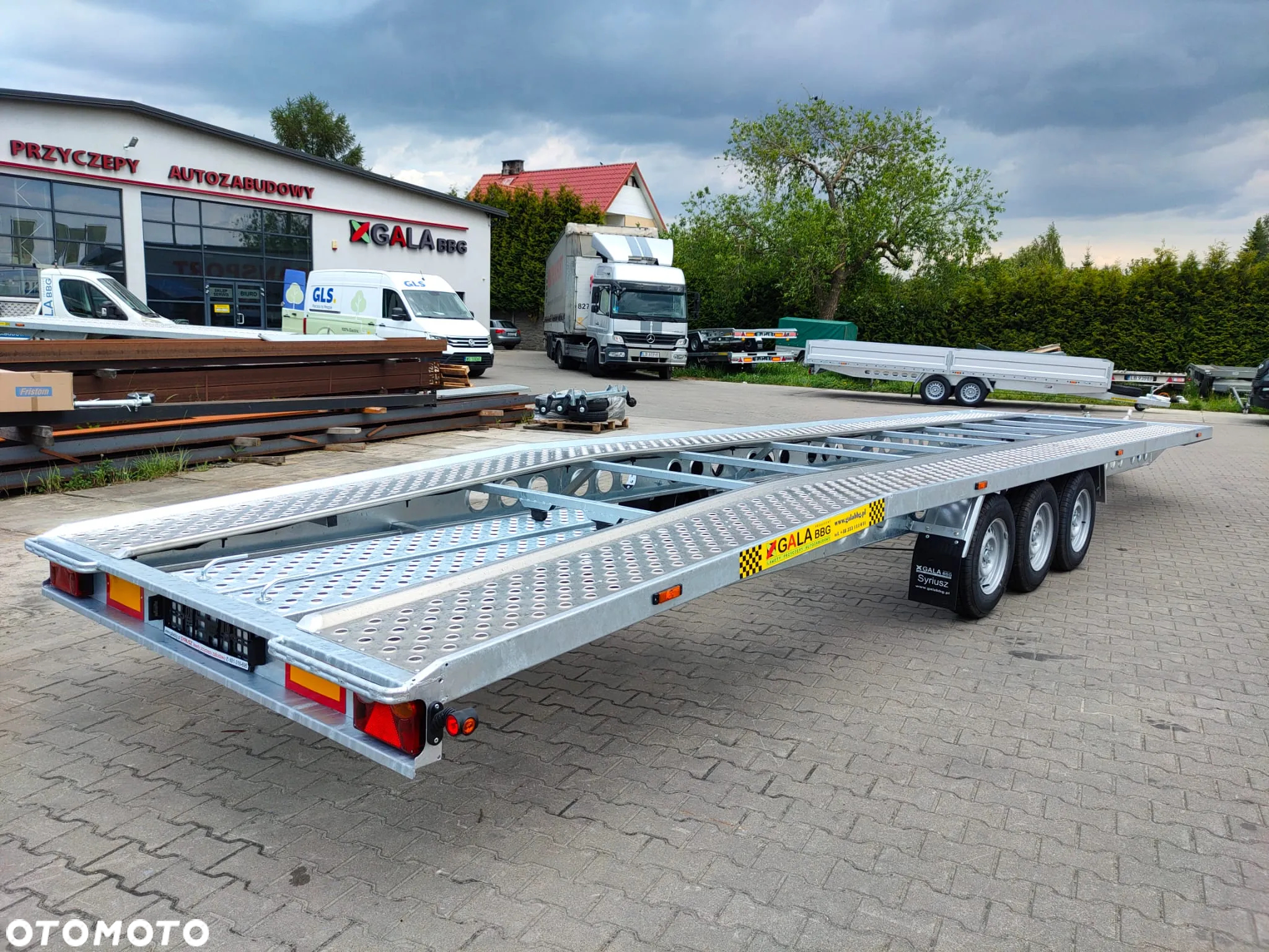 Kubix STALOWA LAWETA na dwa auta, 8,5x2,15, 3500 kg, 3 osie - 4