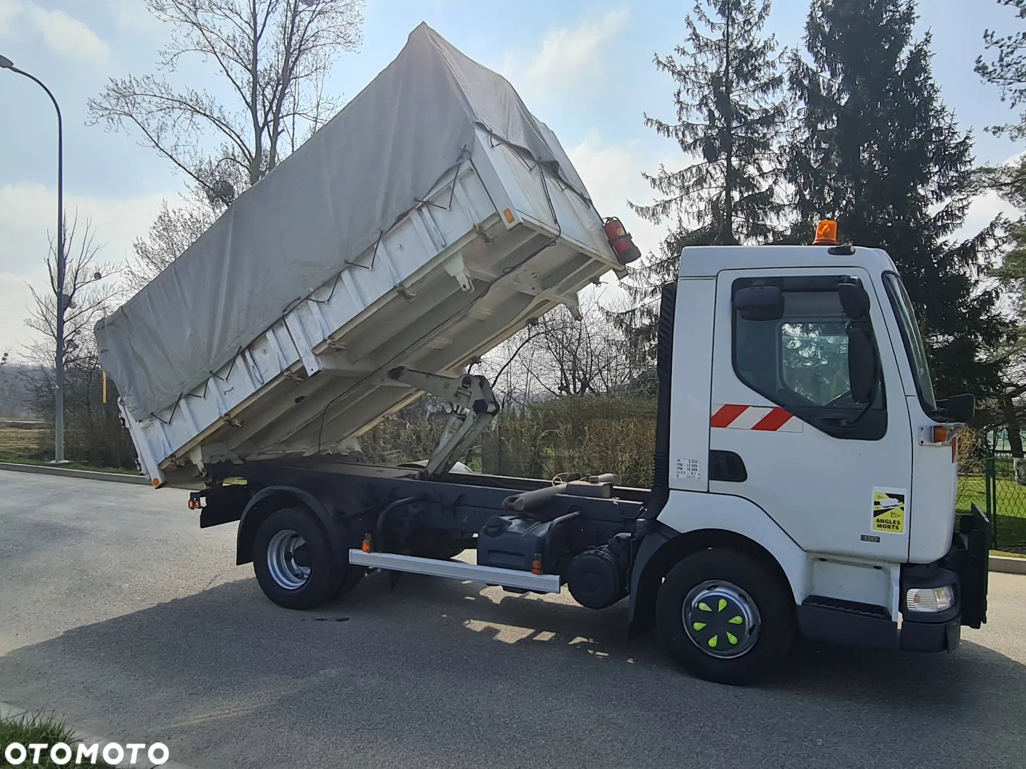 Renault Midlum Wywrotka 3 str Czołownica Specjalny Tylko 116 tys km Plandeka - 12