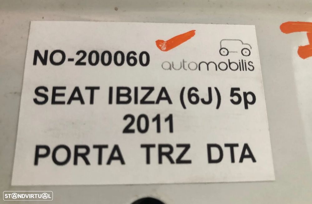Porta Traseira Direita SEAT IBIZA IV (6J) Ref. 6J4833056 - NO. 200060 - 2