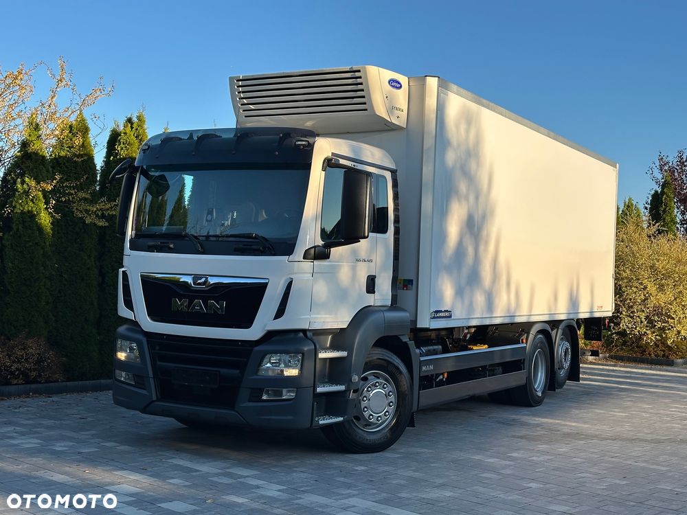 MAN / TGS / 26.420 / 6X2 / CHŁODNIA 7,7 m / Carrier / - 26