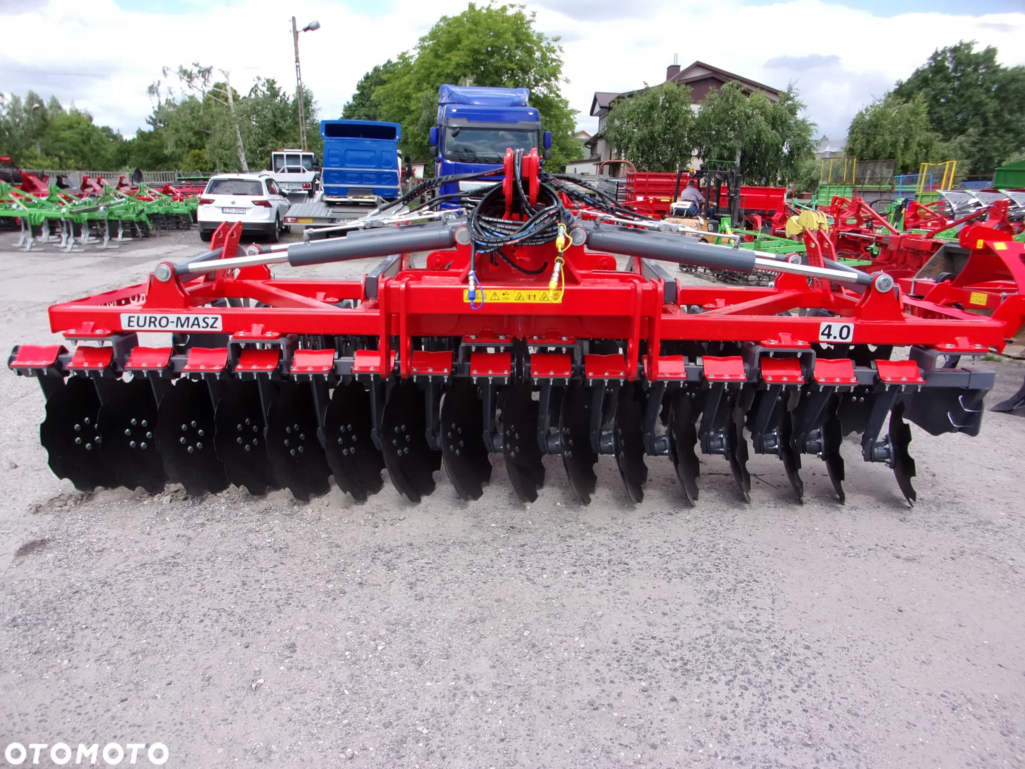 Inny Agregat uprawowy, brona talerzowa ciężka hydraulicznie składana BTCH Euro-Masz 4,0 metry, Agregat uprawowo siewny talerzowy ATUS-300 METANGA z wałem oponowym - 2