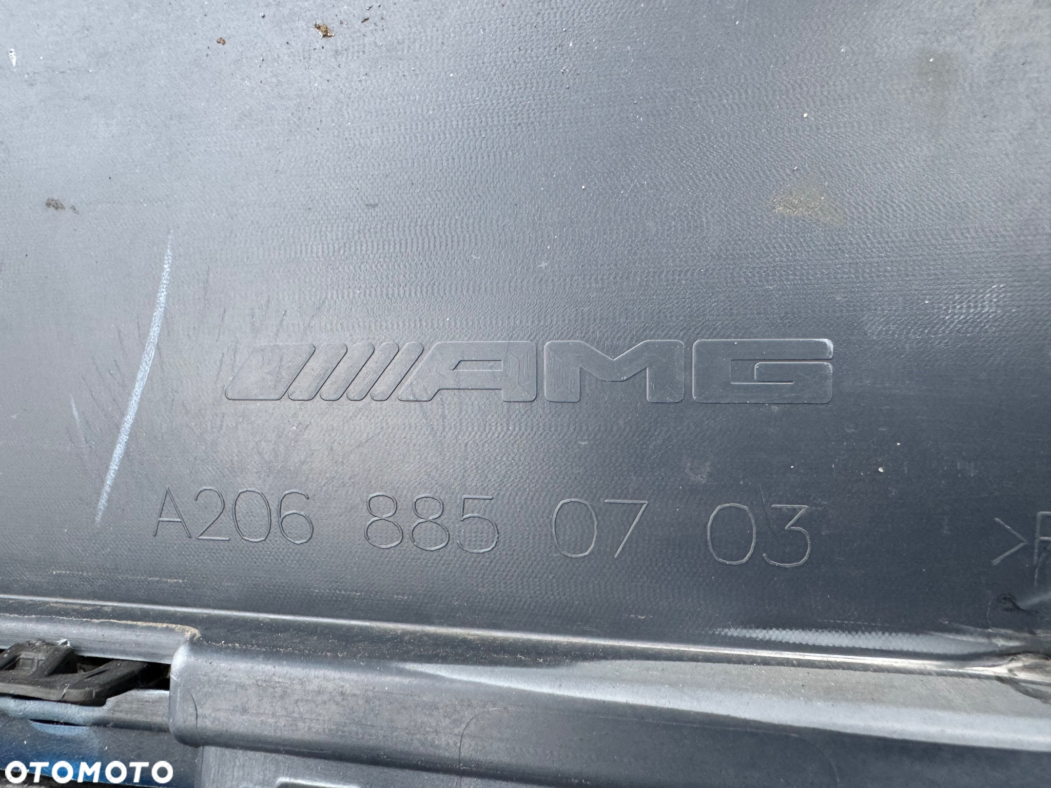 ZDERZAK TYŁ TYLNI MERCEDES-BENZ MB C-KLASA W206 AMG SEDAN 6 PDC DYFUZOR LISTWA ODBLASK A2068854803 ORYGINAŁ - 12