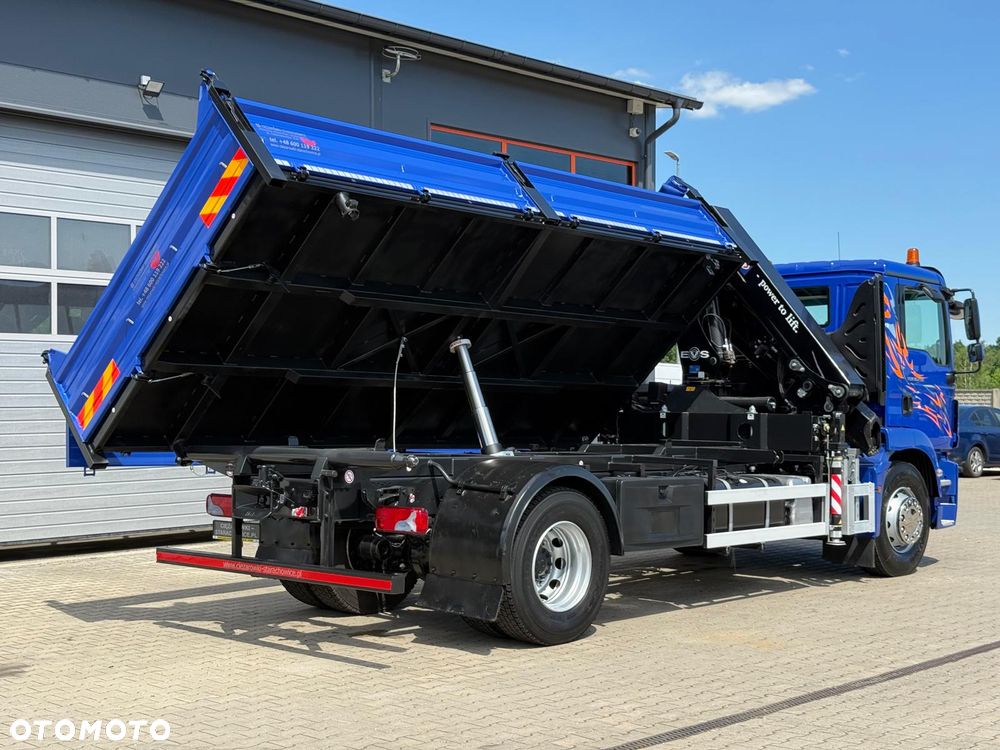MAN TGM TGL TGS 18.250 // E6 // wywrotka + HDS HMF z pilotem // 4x2 // budowlanka // kiper wywrot żuraw dzwig kran crane - 12