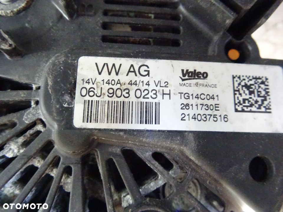 06J903023H alternator 1.8 TSI VW Audi Seat Skoda czesci - 2