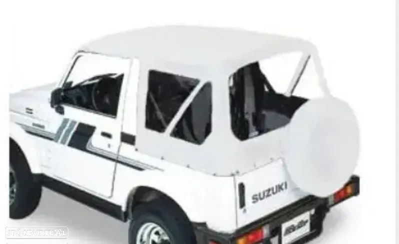 Capota de lona em branco e em preto para o Suzuki Samurai NOVA - 1