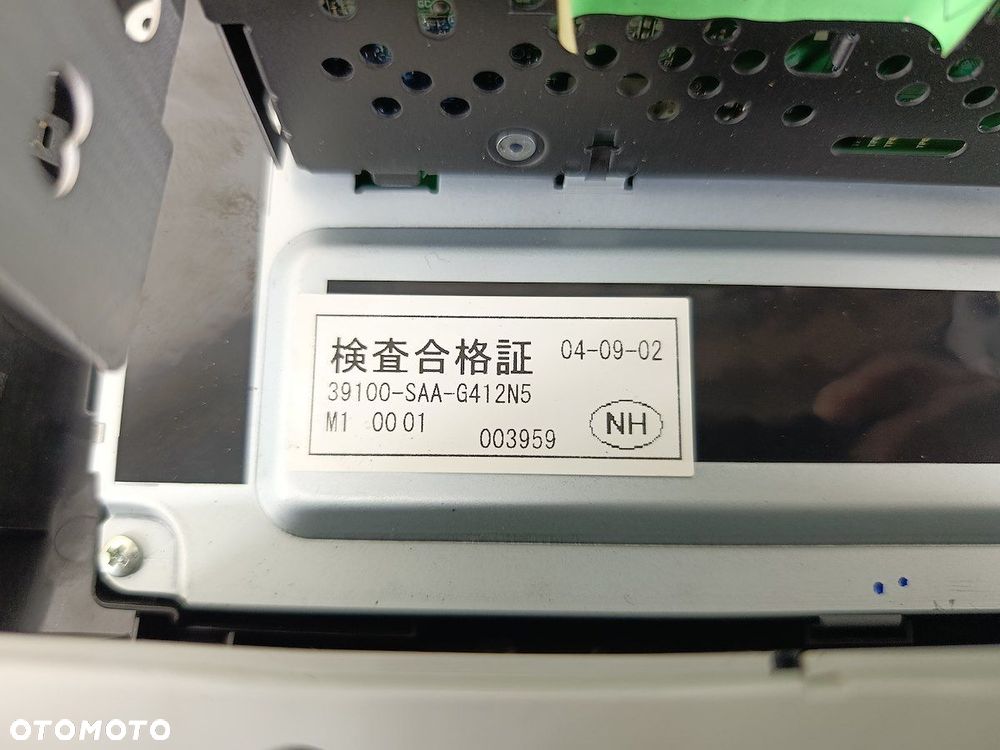 RADIO FABRYCZNE HONDA JAZZ II 39100-SAA-G310-M1 39100-SAA-G412N5  VISTEON - 9