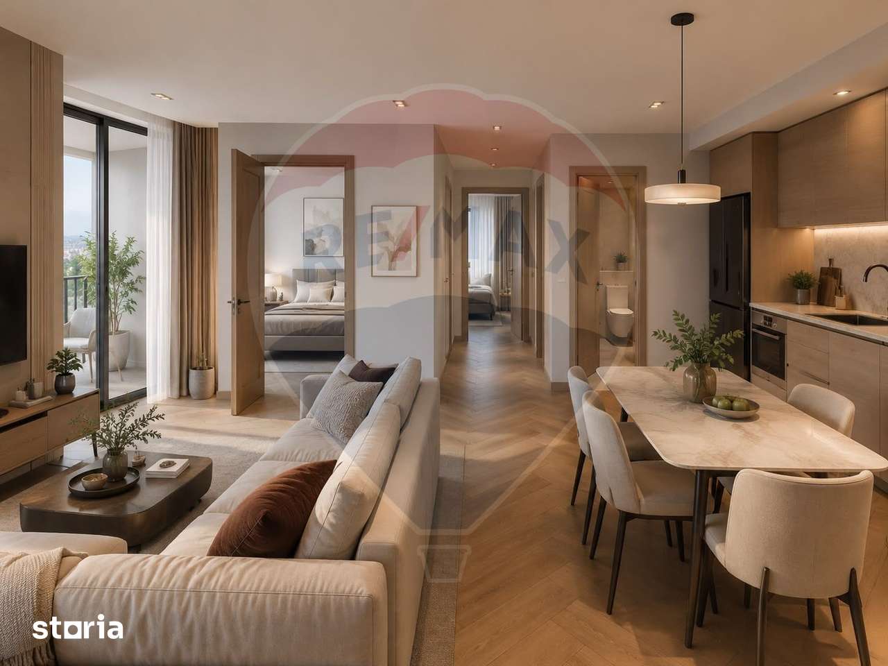 Apartament 3 camere | 123mp | Etaj 1 | Zona Nord - Pipera — fotografia 3