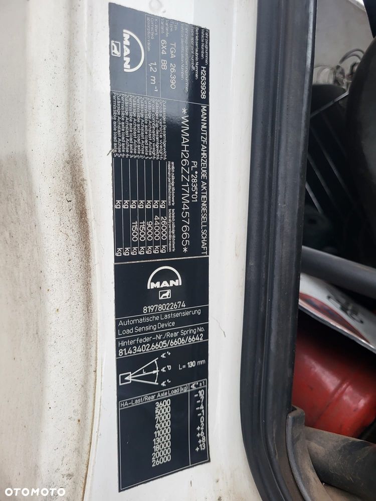 MAN 26.390(26.393) D20 TG-A E3 26.0t - 11
