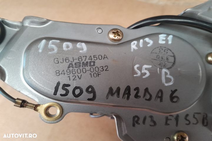 Motoras stergator luneta GJ6J-67450A GJ6J-67450A Mazda 6 GG [2002 - 2 - 3