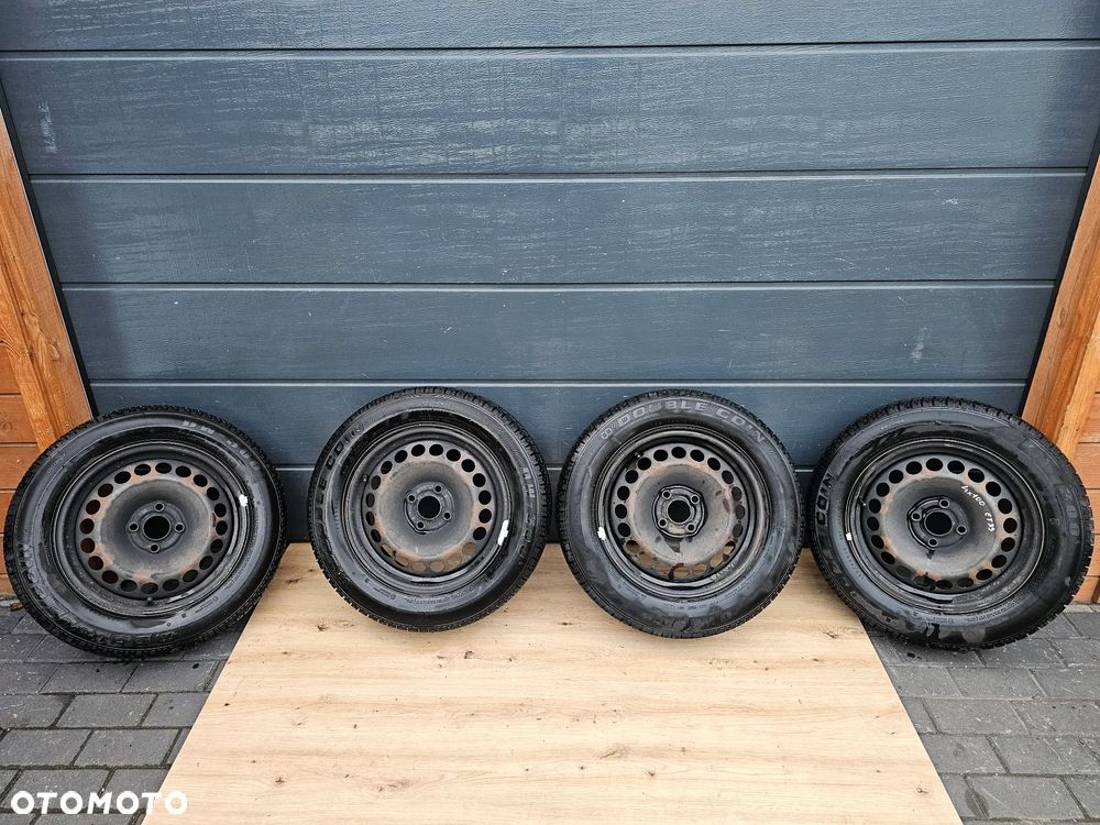 KOŁA FELGI STALOWE OPONY ZIMOWE 2022R 4x100 185/65/15 R 15 ET39 OPEL CORSA C D MERIVA A ASTRA H COMBO - 1