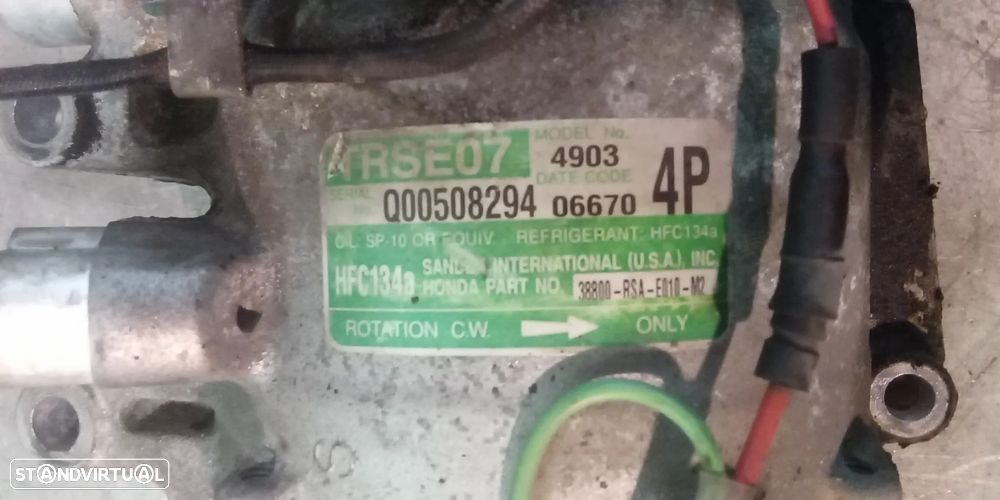 COMPRESSOR AC HONDA CIVIC VIII 07-11 1.8i 38800-RSA-E010-M2 - 4