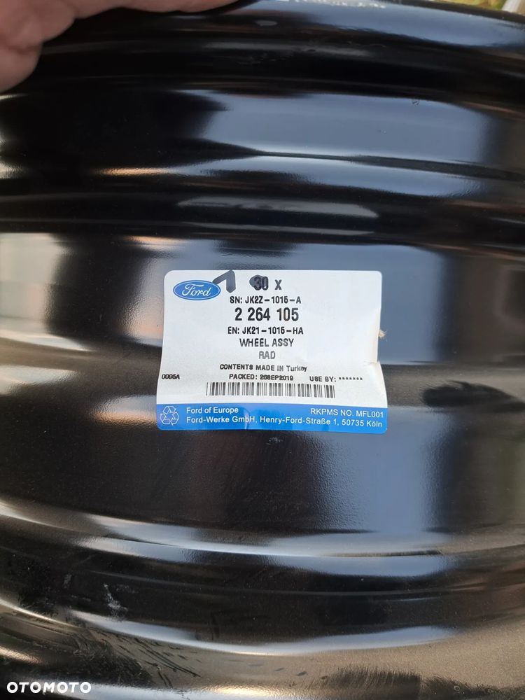 Felgi stalowe Ford Transit Custom 17 Cali 6Jx17x60 JK21-1015-HA 2264105 JK211015HA 2170813 - 7