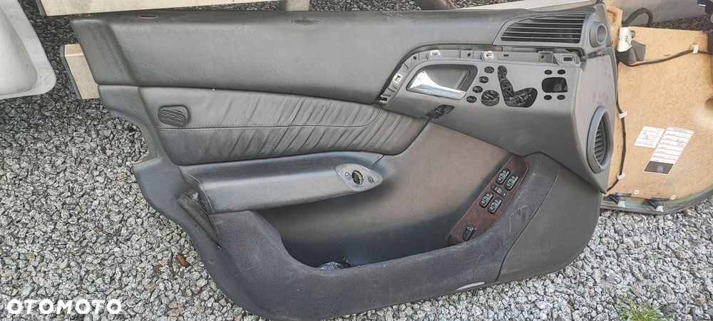 TAPICERKA BOCZKI CZARNA SKÓRA MERCEDES W220 LONG - 9