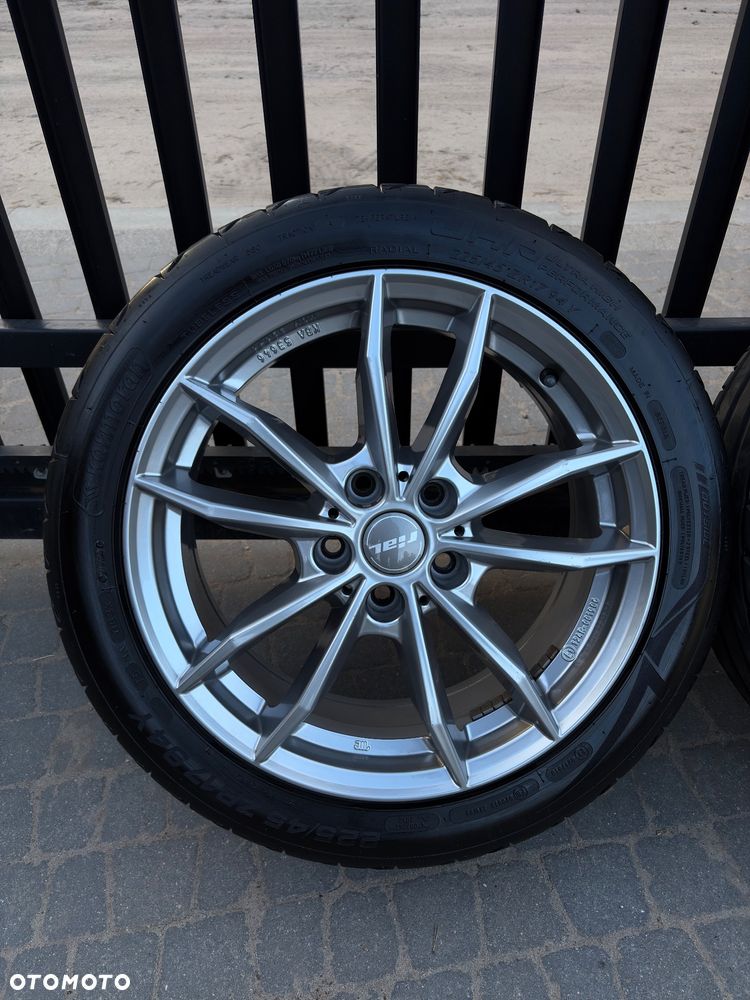 Felgi Rial X12 17” 5x112 + opony 225/45 – 2 sezony, powłoka, bdb - 5