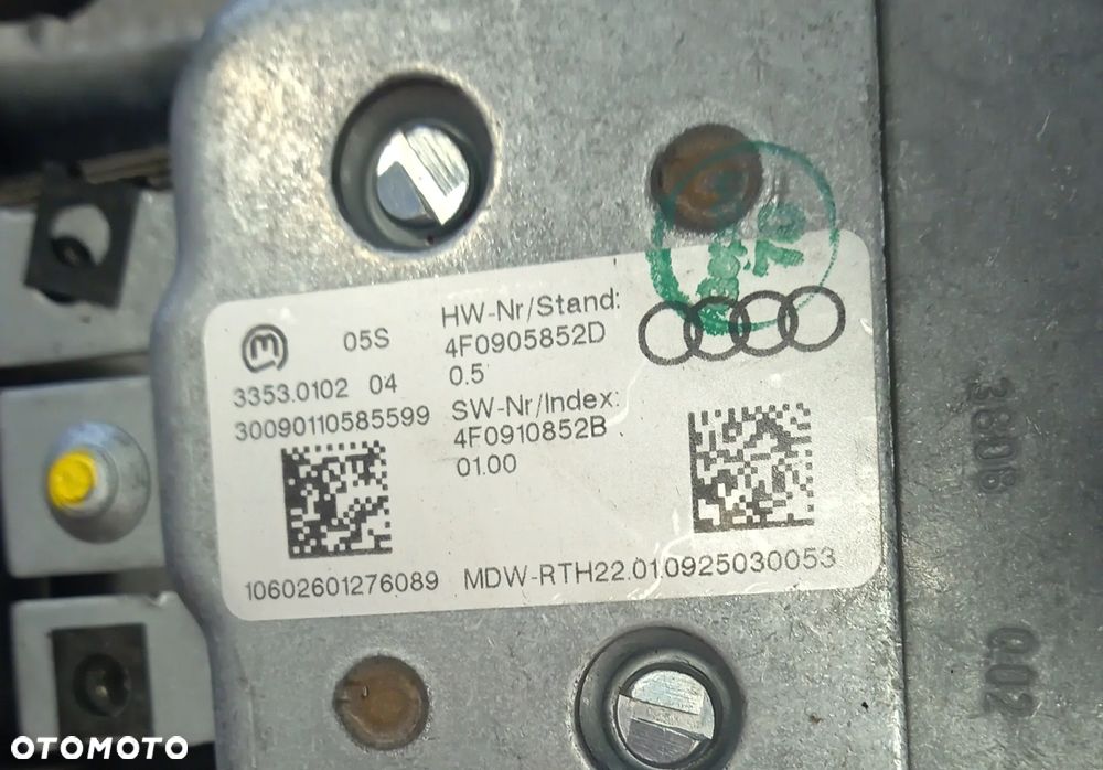 Audi A6 C6 stacyjka blokada kierownicy 4F0905852B 4F0905852D - 4
